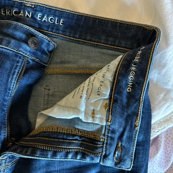 American Eagle Outfitters 8 Tall Women's Blue Skinny Jeans - Picture 5 of 6
